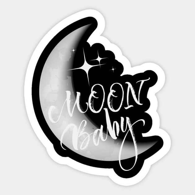 MOON BABY LUNAR TSHIRT DESIGN Sticker by Chameleon Living